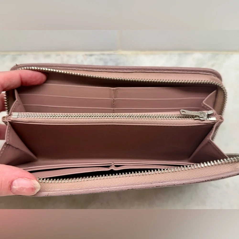 LOEWE Anagram Calfskin Maueve Long Zip-Around Wallet